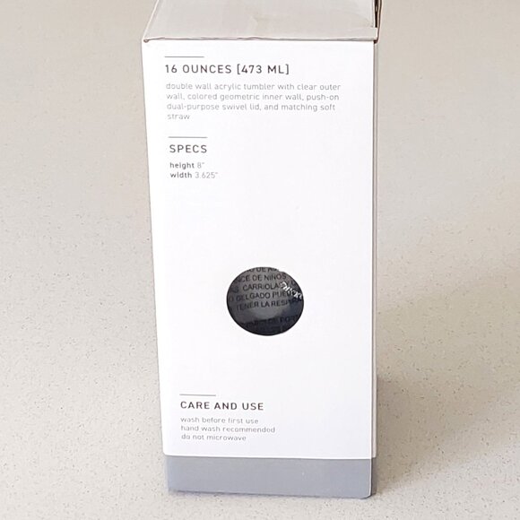 Chick Fil A 16oz Acrylic Tumbler with Straw New in Box - Picture 13 of 13